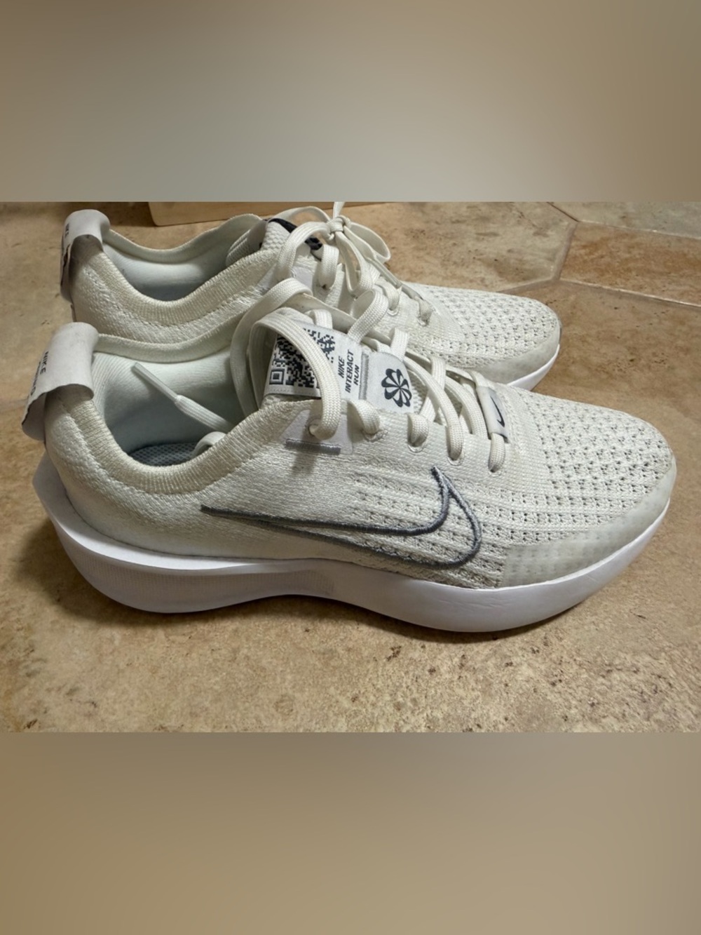 Nike Interact Run Sneakers with Gray Swoosh